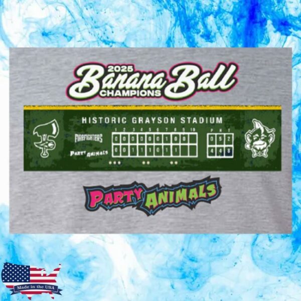 Banana Ball Store Merch 2025 Banana Ball World Tour Champion Tee