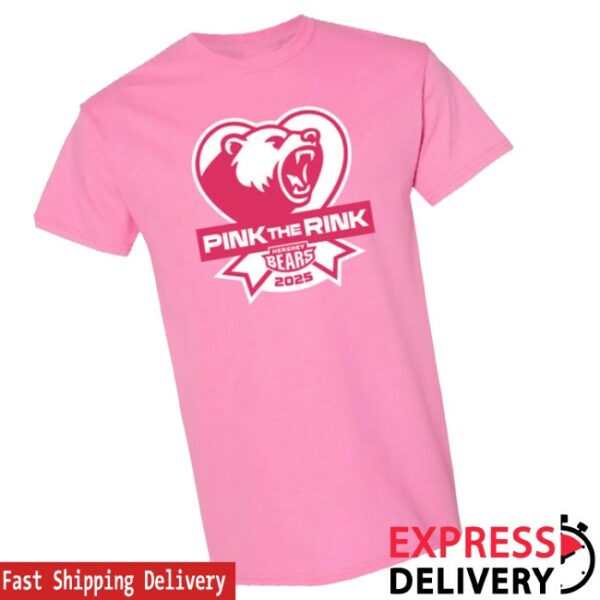Hershey Bears Store Merch Hershey Bears Pink The Rink T-Shirt