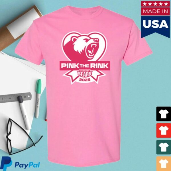 Hershey Bears Store Merch Hershey Bears Pink The Rink T-Shirt