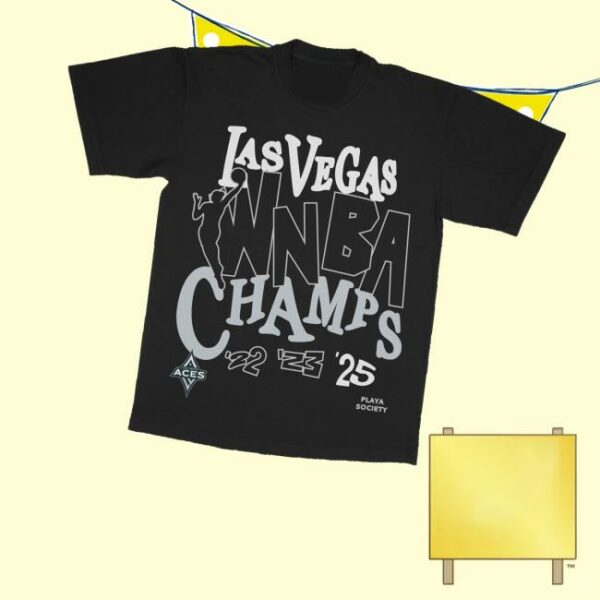 Playa Society Merch Store Playa Society 2025 Wnba Champs Aces T-Shirt