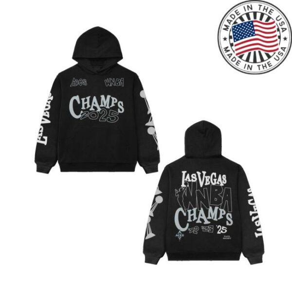 Playa Society Merch Store Playa Society 2025 Wnba Champs Aces Hoodie