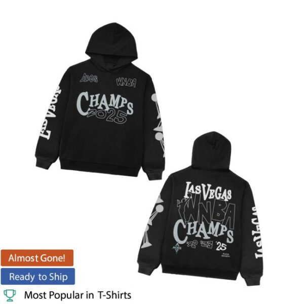 Playa Society Merch Store Playa Society 2025 Wnba Champs Aces Hoodie