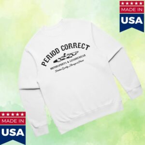Period Correct Store Merch Motorsports Leisurewear Black Neck Crew