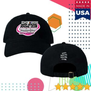 Antisocialsocialclub Merch Store Assc X Nascar 747 Cotton Dad Cap Black