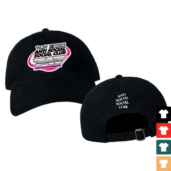 Antisocialsocialclub Merch Store Assc X Nascar 747 Cotton Dad Cap Black