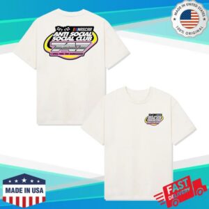 Antisocialsocialclub Merch Store Assc X Nascar 747 Tee White
