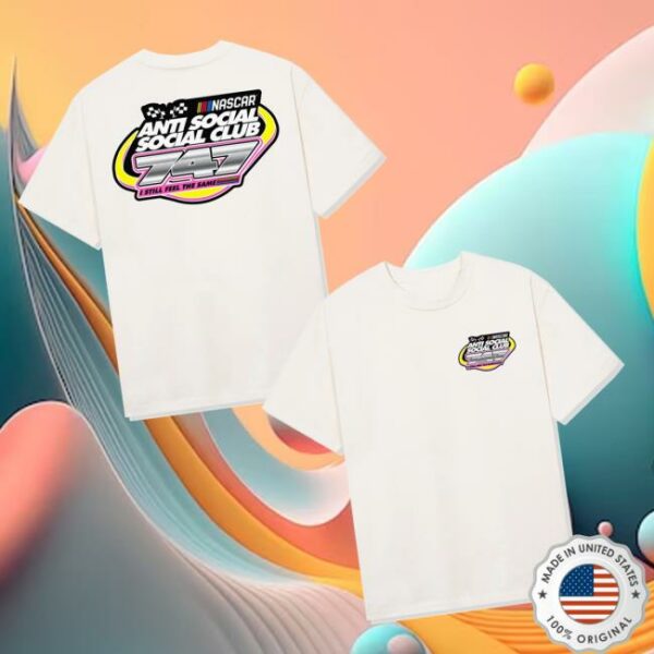 Antisocialsocialclub Merch Store Assc X Nascar 747 Tee White