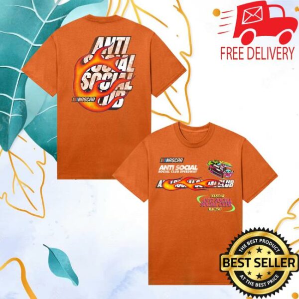 Antisocialsocialclub Merch Store Assc X Nascar Daytona Tee Orange