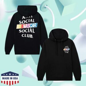 Antisocialsocialclub Merch Store Assc X Nascar Games Hoodie Black