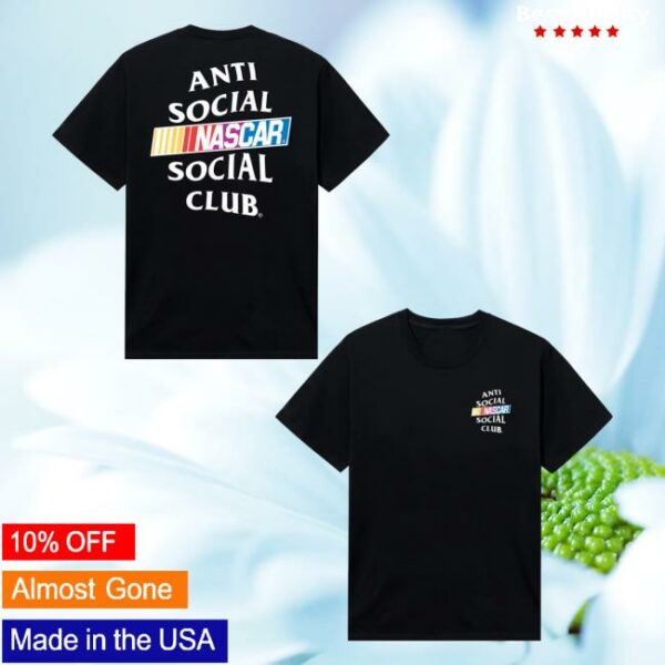 Antisocialsocialclub Merch Store Assc X Nascar Games Tee Black
