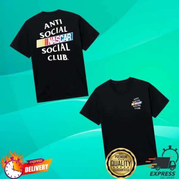 Antisocialsocialclub Merch Store Assc X Nascar Games Tee Black