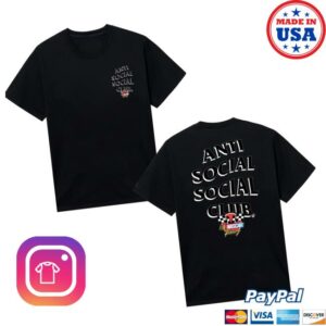 Antisocialsocialclub Merch Store Assc X Nascar Motorsport Tee Black