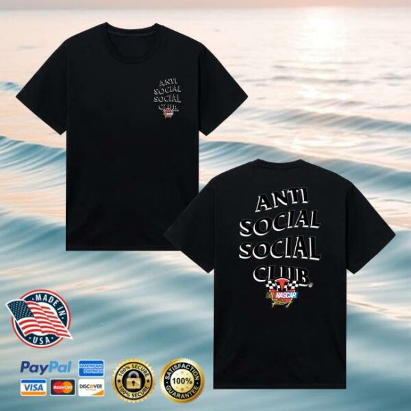 Antisocialsocialclub Merch Store Assc X Nascar Motorsport Tee Black