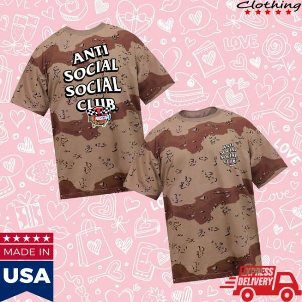 Antisocialsocialclub Merch Store Assc X Nascar Motorsport Tee Camo