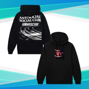 Antisocialsocialclub Merch Store Assc X Nascar Too Tough To Tame Hoodie Black