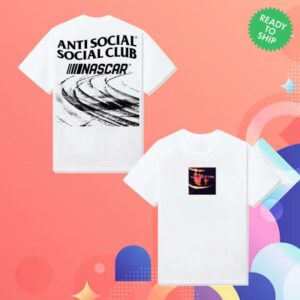 Antisocialsocialclub Merch Store Assc X Nascar Too Tough To Tame Tee White
