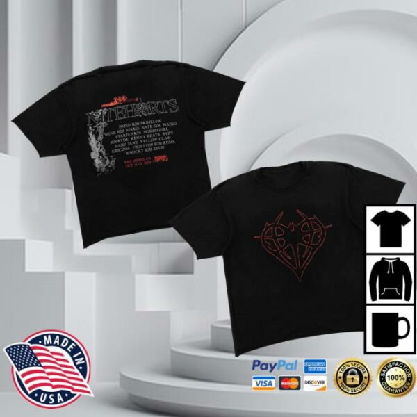 Niteharts Merch Store 2025 Lineup Tee