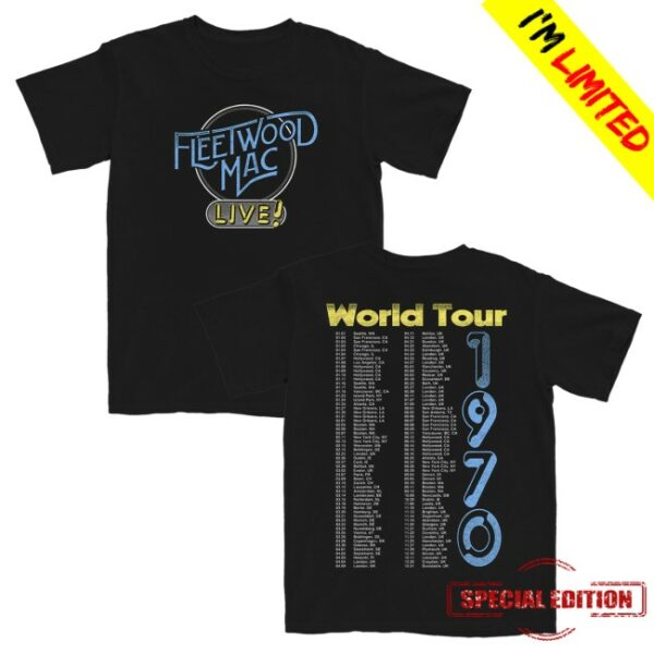 Fleetwood Mac Official Store Merch Fleetwood Mac Live T-Shirt