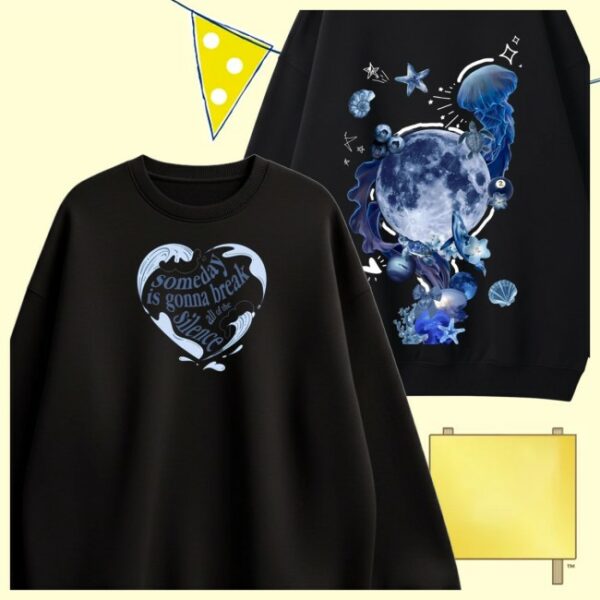 Thebtclub Store Merch Break Silence Oversized Sweatshirt