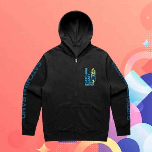 Satriani Store Merch Hydra Tour Black Zip Hoodie