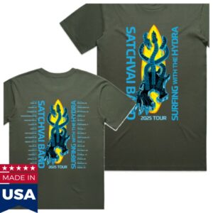 Satriani Store Merch Hydra Tour Green Tee