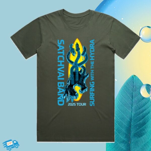 Satriani Store Merch Hydra Tour Green Tee