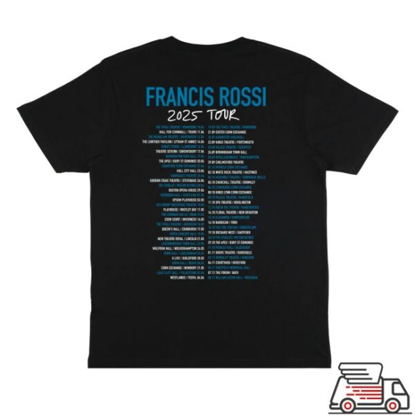 Status Quo Store Merch Francis Rossi 2025 Tour Tee