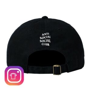 Anti Social Social Club Store Merch Assc X Nascar 747 Cotton Dad Black Cap