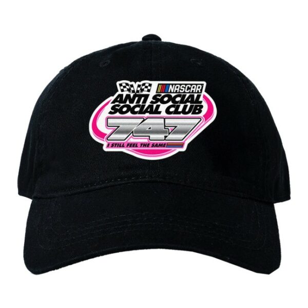 Anti Social Social Club Store Merch Assc X Nascar 747 Cotton Dad Black Cap