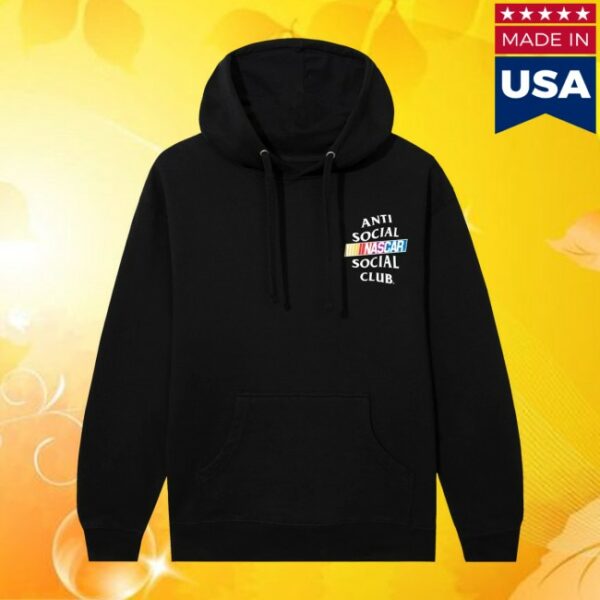 Anti Social Social Club Store Merch ASSC x Nascar Games Black Hoodie