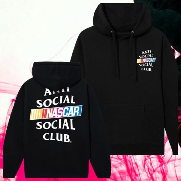 Anti Social Social Club Store Merch ASSC x Nascar Games Black Hoodie