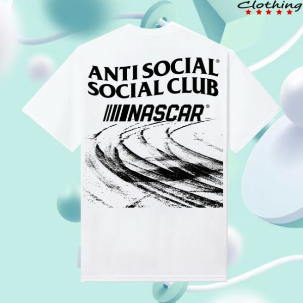 Anti Social Social Club Store Merch Assc X Nascar Too Tough To Tame White Tee