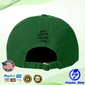Anti Social Social Club Store Merch Assc X Nascar 747 Cotton Dad Green Cap