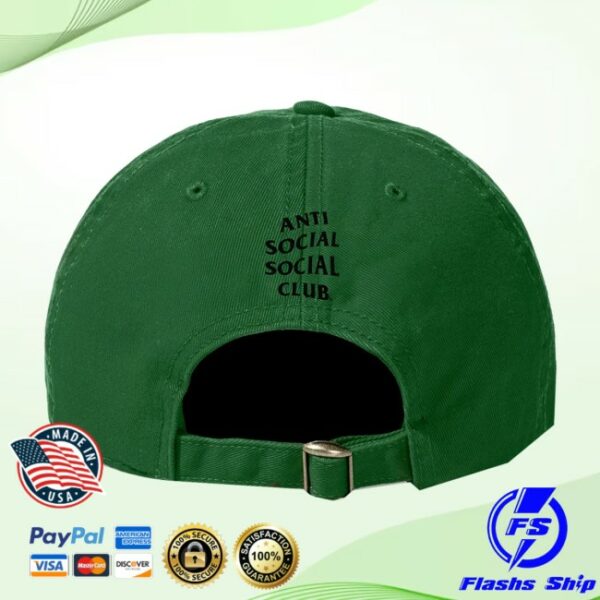 Anti Social Social Club Store Merch Assc X Nascar 747 Cotton Dad Green Cap