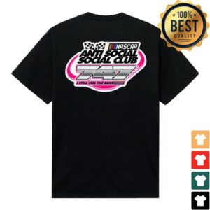 Anti Social Social Club Store Merch Assc X Nascar 747 Black Tee