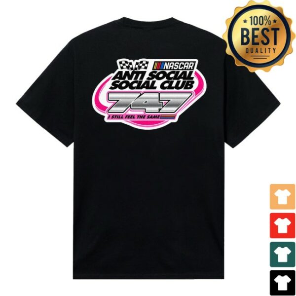 Anti Social Social Club Store Merch Assc X Nascar 747 Black Tee