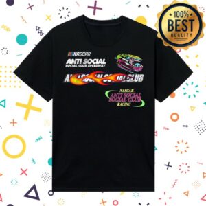 Anti Social Social Club Store Merch Assc X Nascar Daytona Black Tee