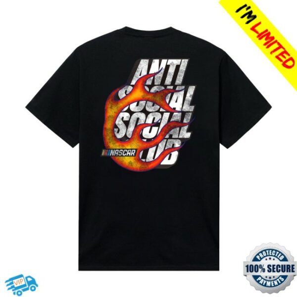 Anti Social Social Club Store Merch Assc X Nascar Daytona Black Tee