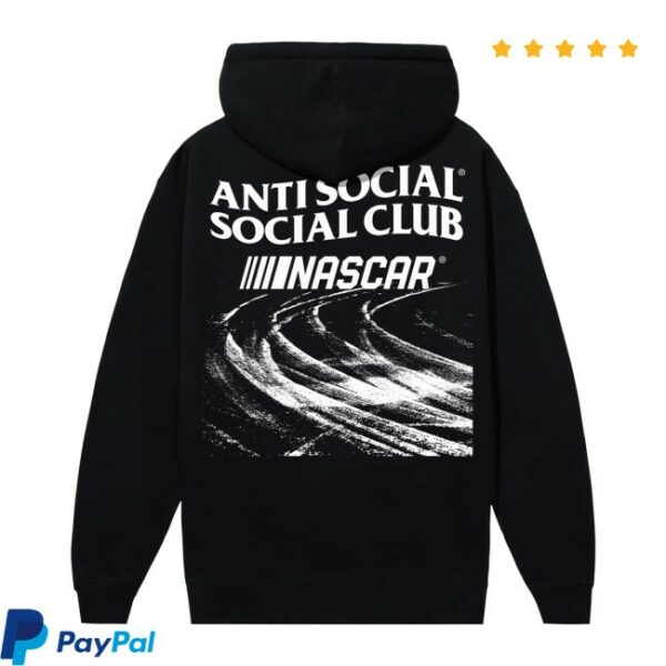 Anti Social Social Club Store Merch Assc X Nascar Too Tough To Tame Black Hoodie