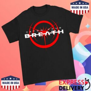 Catchyourbreath Official Store Merch Strike Through Logo Black T-Shirt