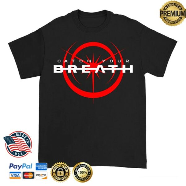 Catchyourbreath Official Store Merch Strike Through Logo Black T-Shirt