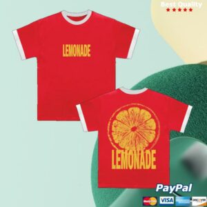 Louis Tomlinson Merch Store Lemonade Red Ringer T-Shirt