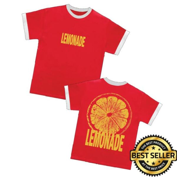 Louis Tomlinson Merch Store Lemonade Red Ringer T-Shirt