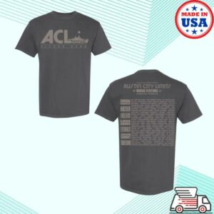 Aclfestival Store Merch Acl Fest Skyline Lineup Tee