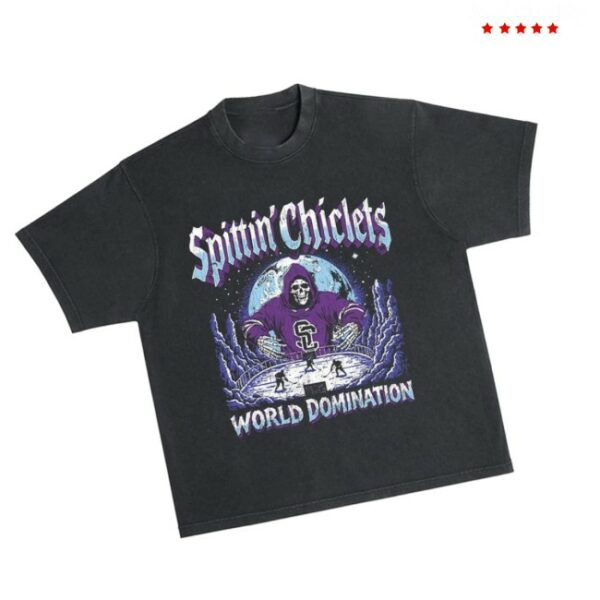 Barstool Sports Store Merch Spittin Chiclets World Domination Tee