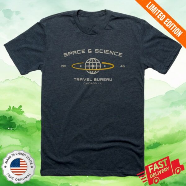 2046 Print Shop Space &Science Travel Bureau Shirt