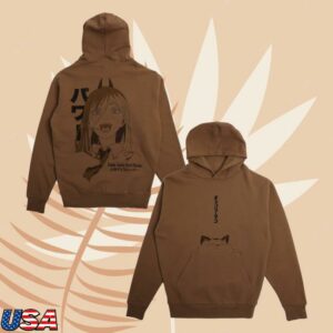 Crunchyroll Merch Store Chainsaw Man Power And Meowie Hoodie Sweatshirt