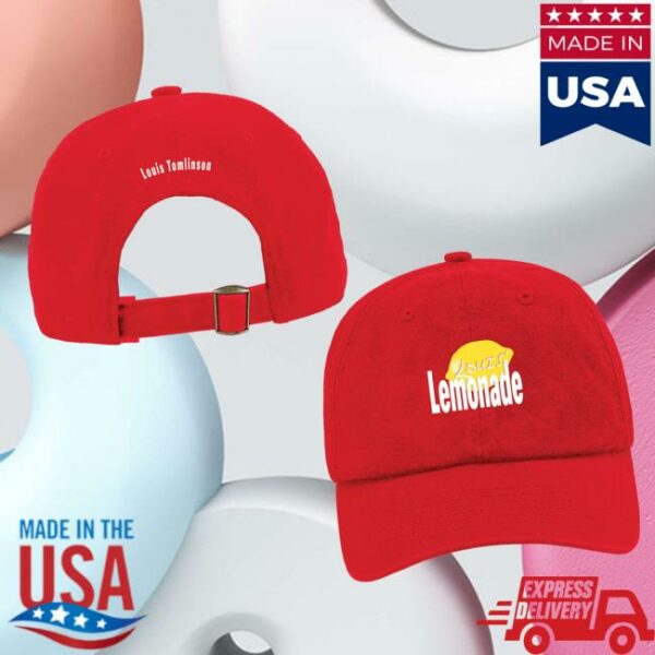 Louis Tomlinson Store Merch Lemonade Red Dad Cap
