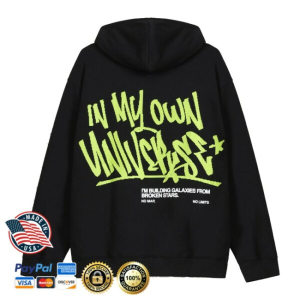 Outfitters Store Merch Slogan Print Pull Over Hoodie
