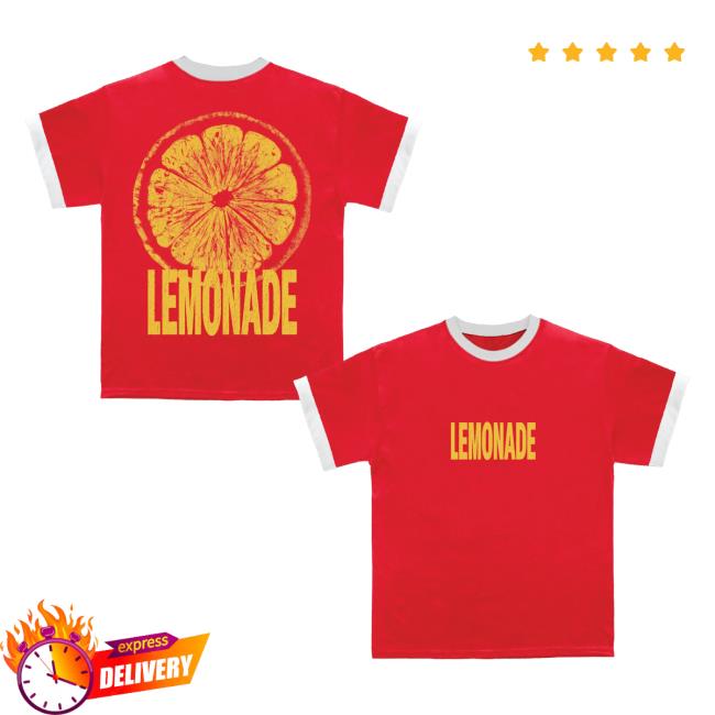 Louis Tomlinson Store Merch Lemonade Red Ringer T-Shirt Louis Tomlinson Store Merch Lemonade Red Ringer T-Shirt